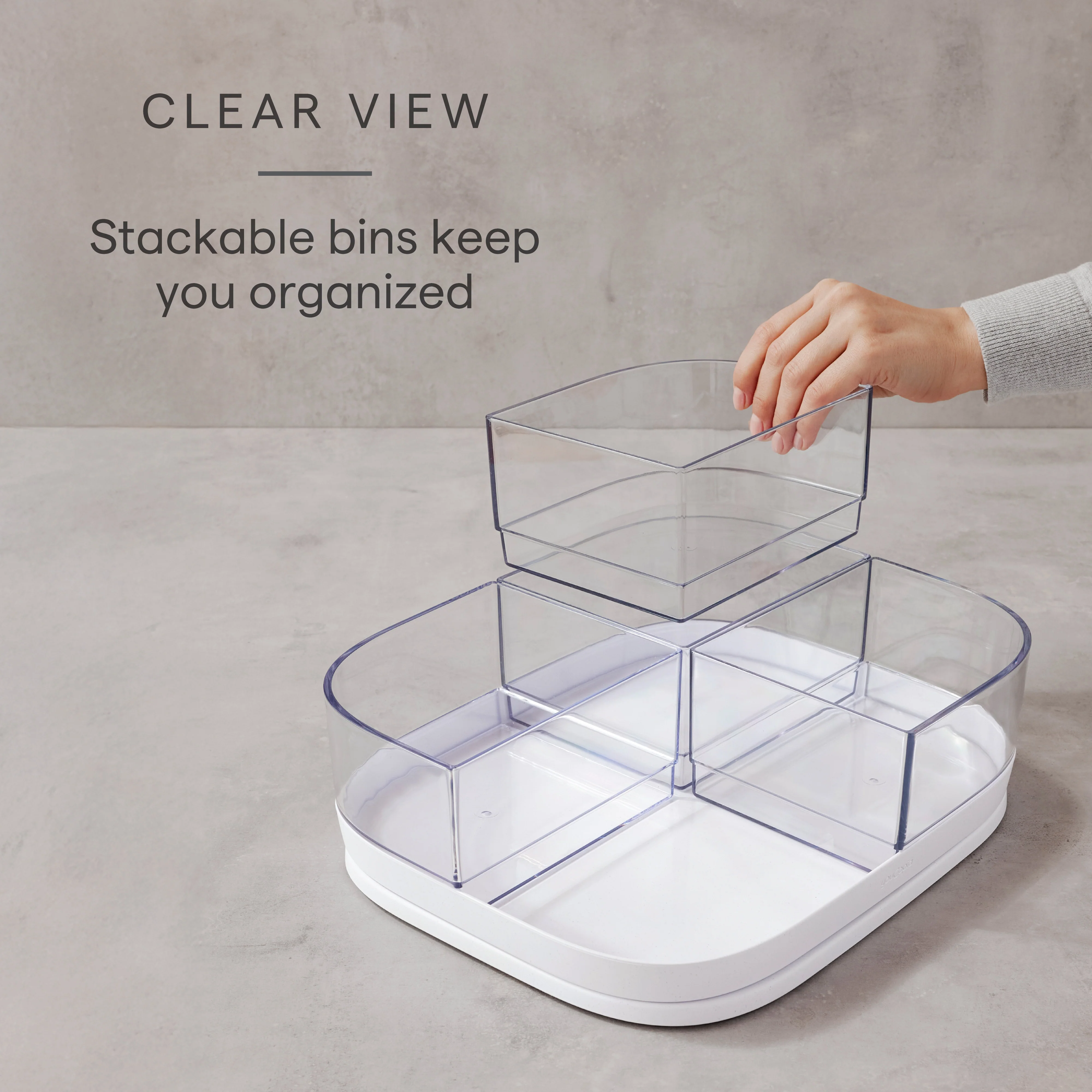 Turntable with Bins